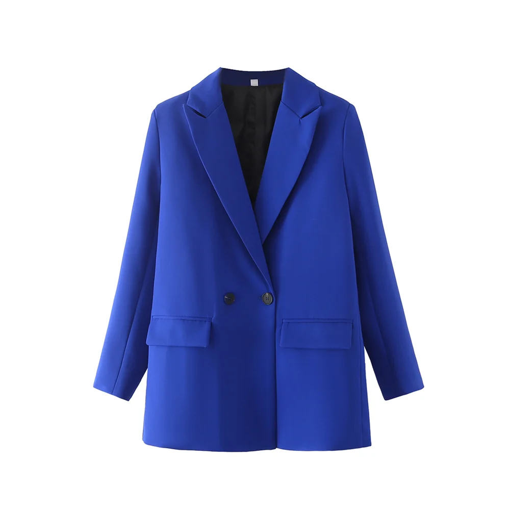 Blazer femenino con solapa alargada y dos botones AB611