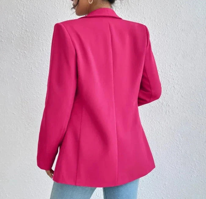 Blazer femenino con solapa y bolsillo lateral AR636