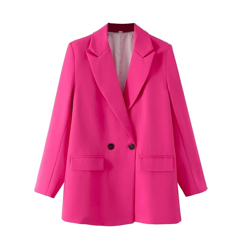 Blazer femenino con solapa alargada y dos botones AB611