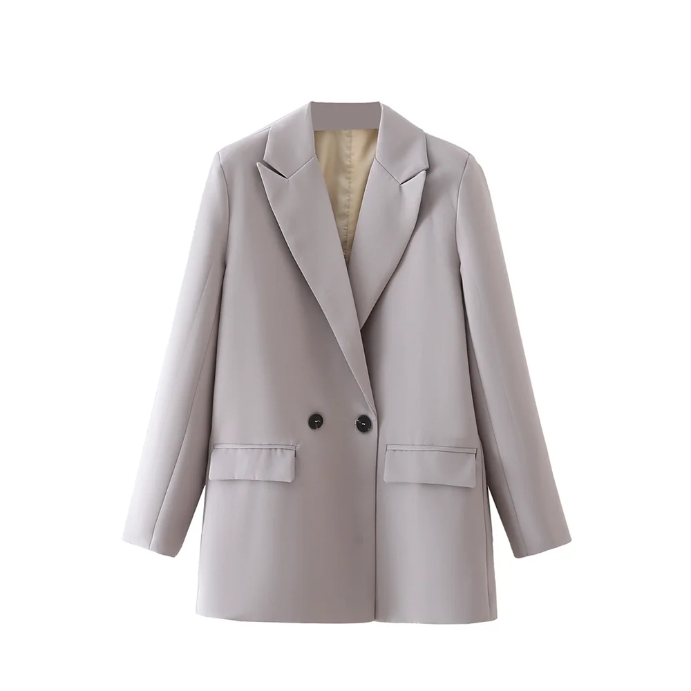 Blazer femenino con solapa alargada y dos botones AB611