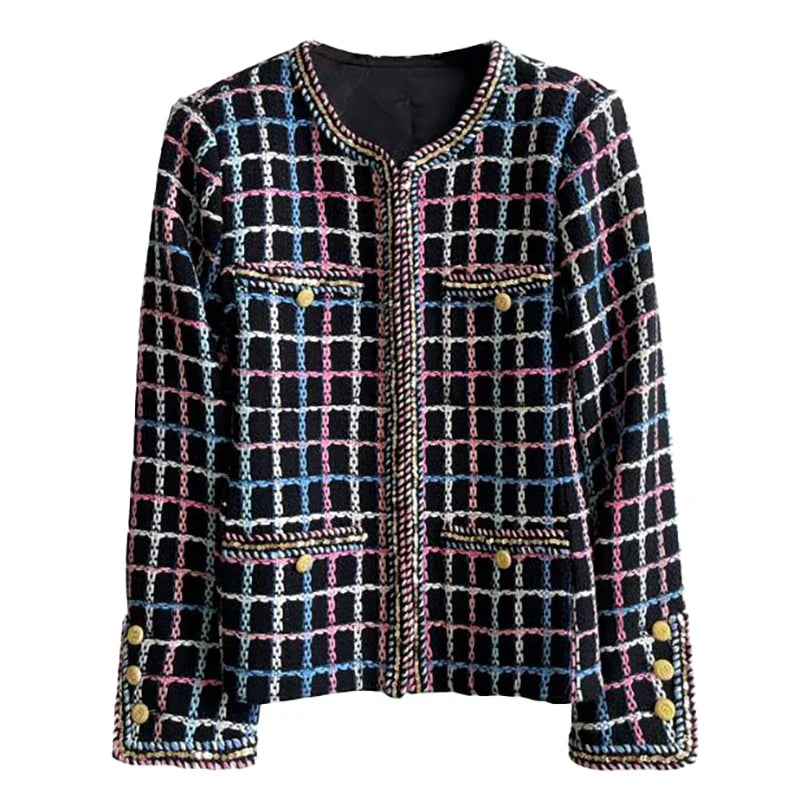 Blazer femenino con detalle en cadenas de colores AR622