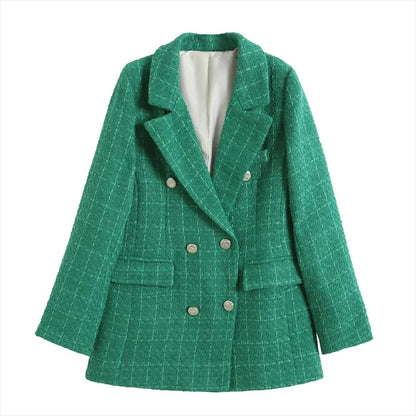 Blazer femenino de lana con cierre doble AR604